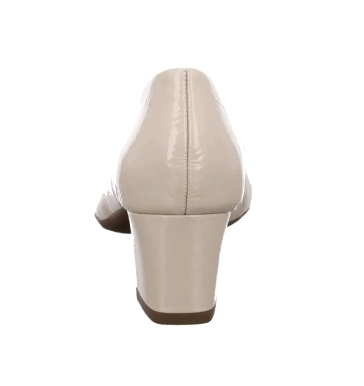 Ara Antonella Ladies Crinkle Patent Court Shoe