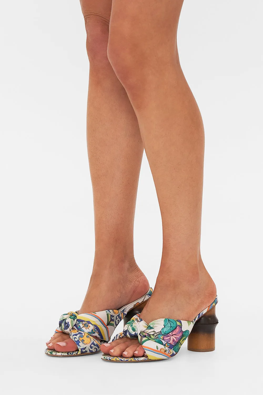 AUDREY KNOTTED MID HEEL AMALFI AMORE