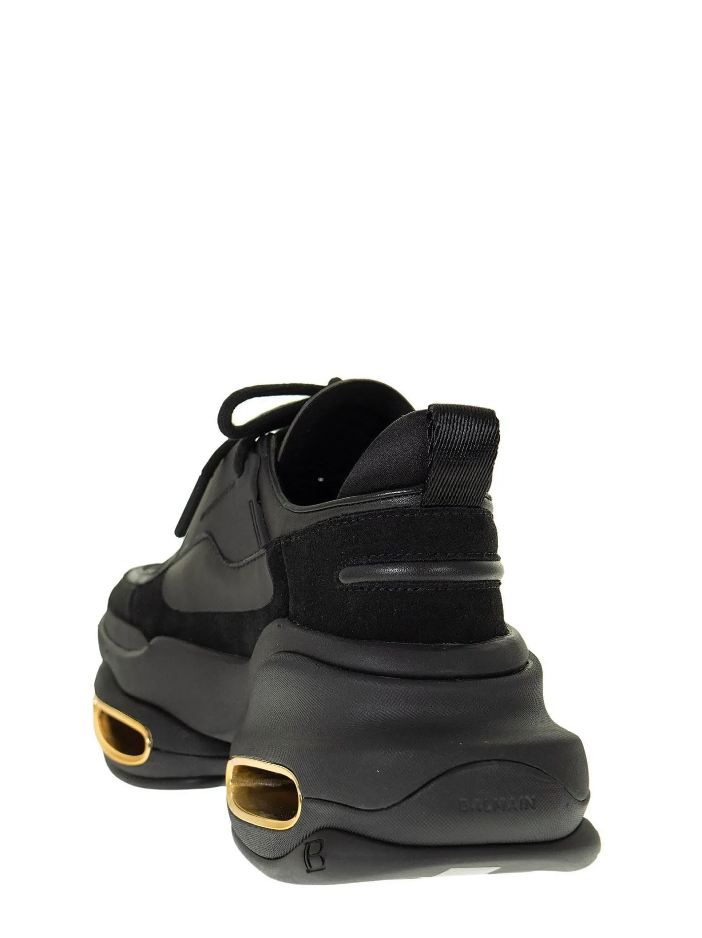 B Bold Low-Calf&Suede Sneakers