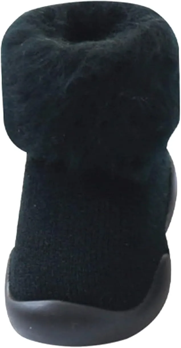 Baby Boys' Shoes,Baby Girls Kids Solid Knit Stocking Socks Shoes Slipper Soft Warm Boys Sole Rubber Shoes Kawaii Shoes