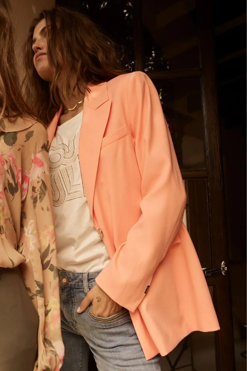 Bine Leia Blazer | Coral Reef  | Blazer fra Mos Mosh