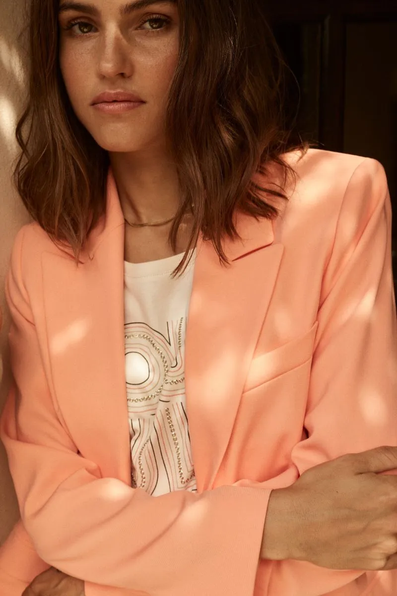 Bine Leia Blazer | Coral Reef  | Blazer fra Mos Mosh