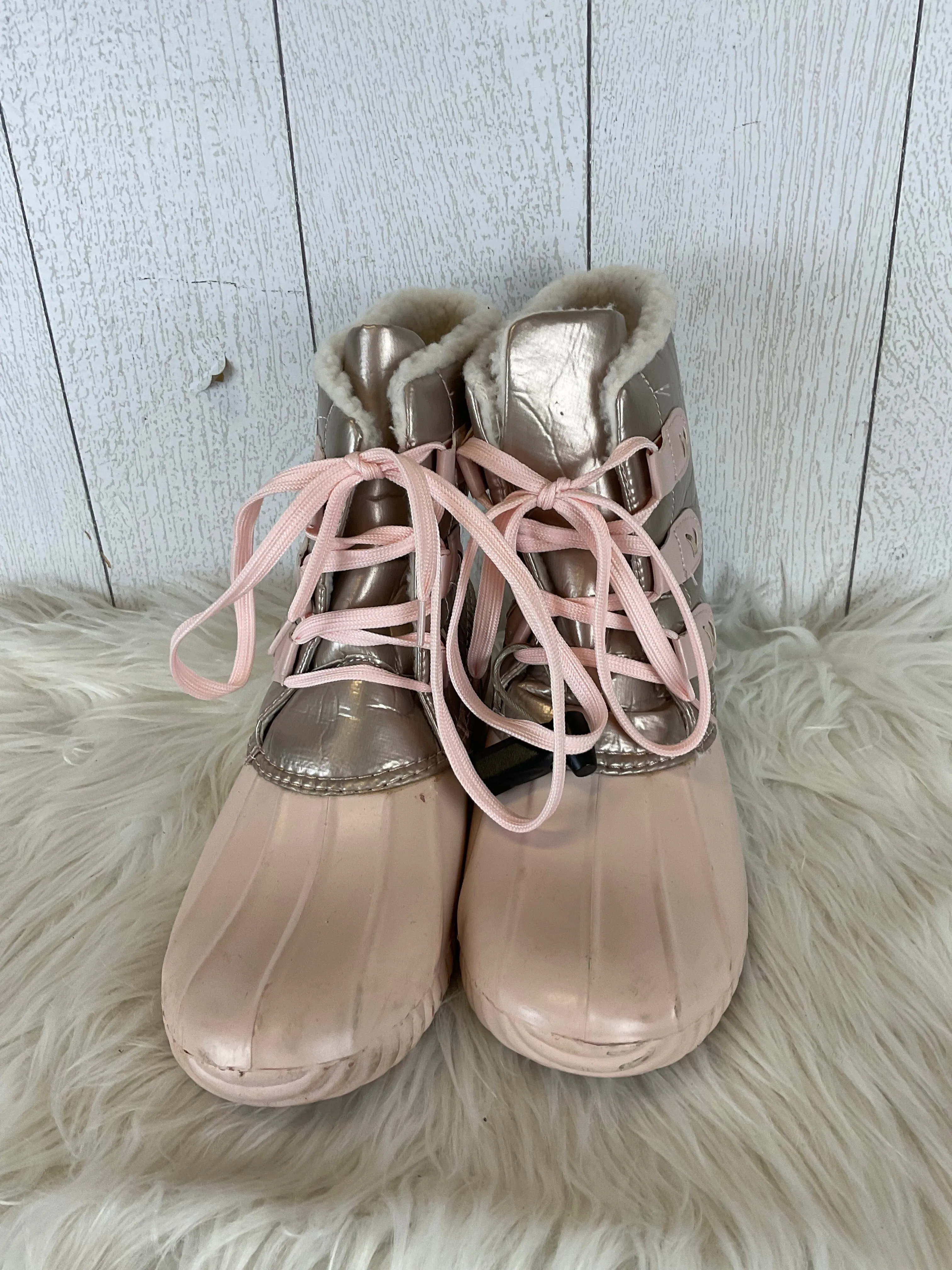 Boots Designer By Jack Rogers In Pink, Size: 9