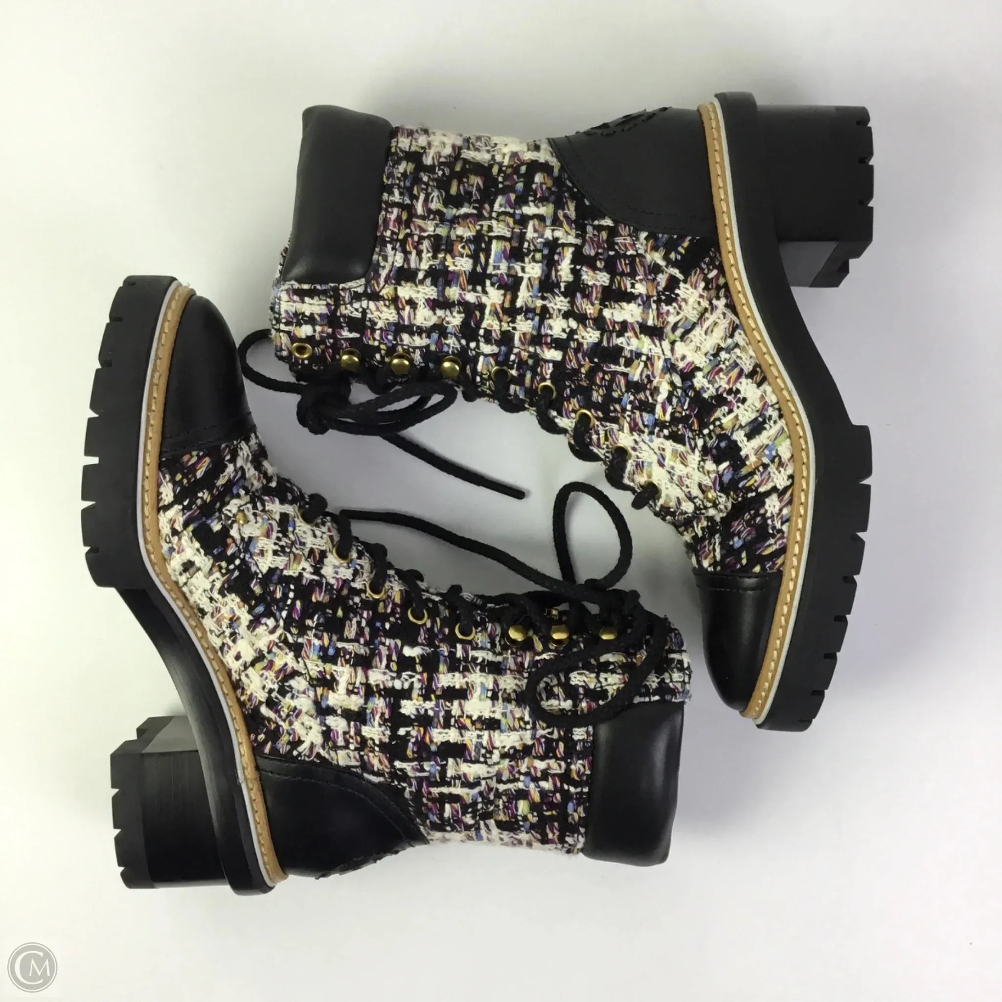 Boots Designer By Tory Burch In Multi-colored, Size: 7