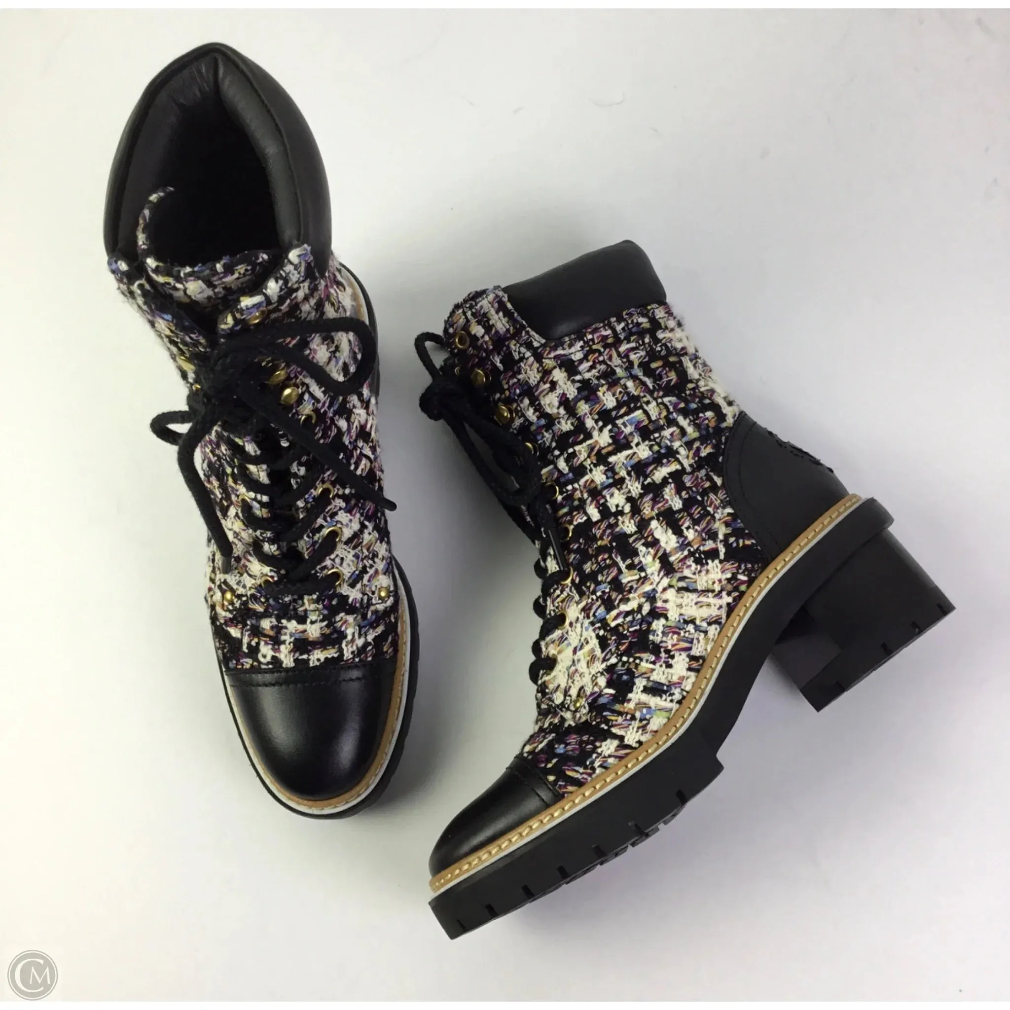 Boots Designer By Tory Burch In Multi-colored, Size: 7