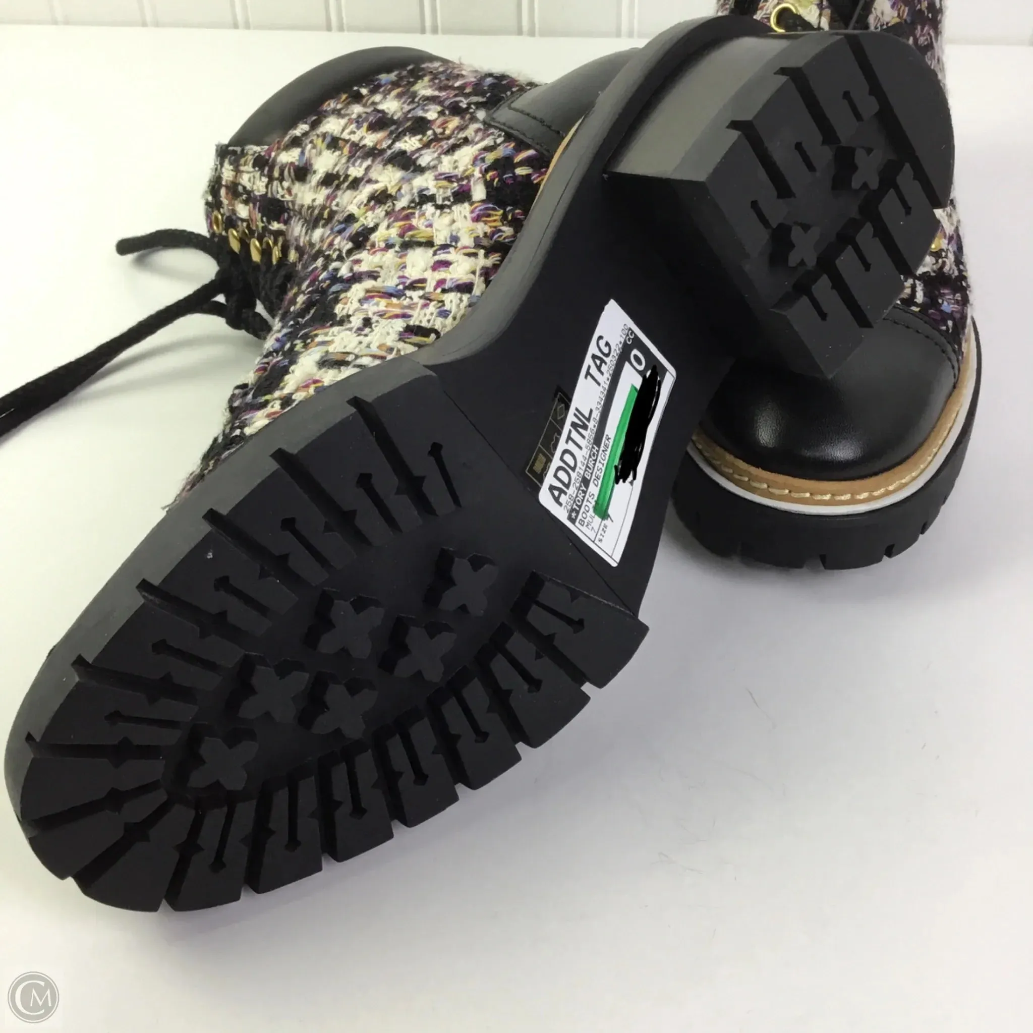 Boots Designer By Tory Burch In Multi-colored, Size: 7