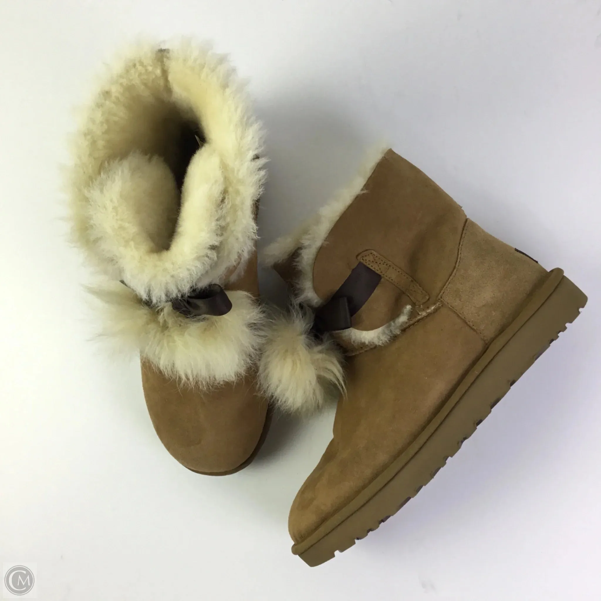 Boots Designer By Ugg In Brown, Size: 10