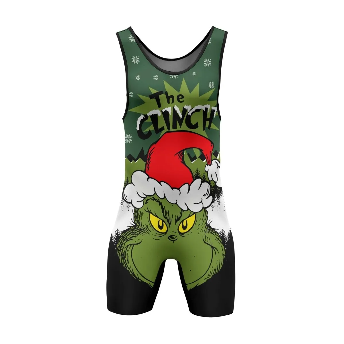 Clinch Santa Clause Wrestling Singlets