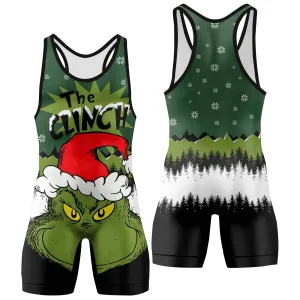 Clinch Santa Clause Wrestling Singlets