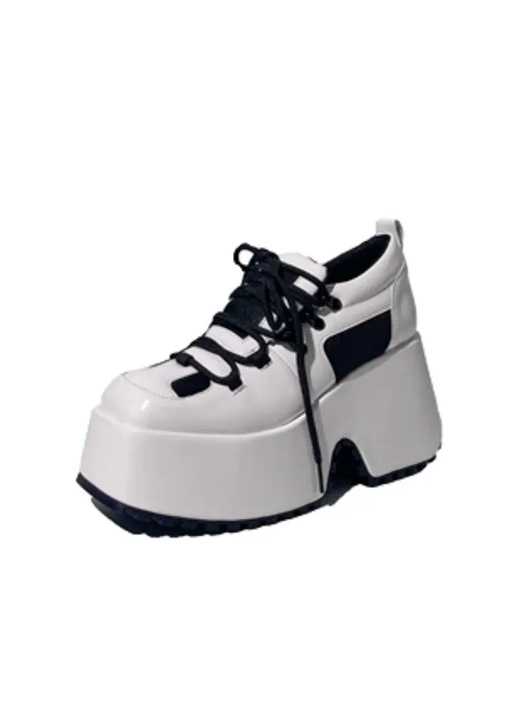 Derby Lace Up Square Toe Platform Shoes【s0000005196】