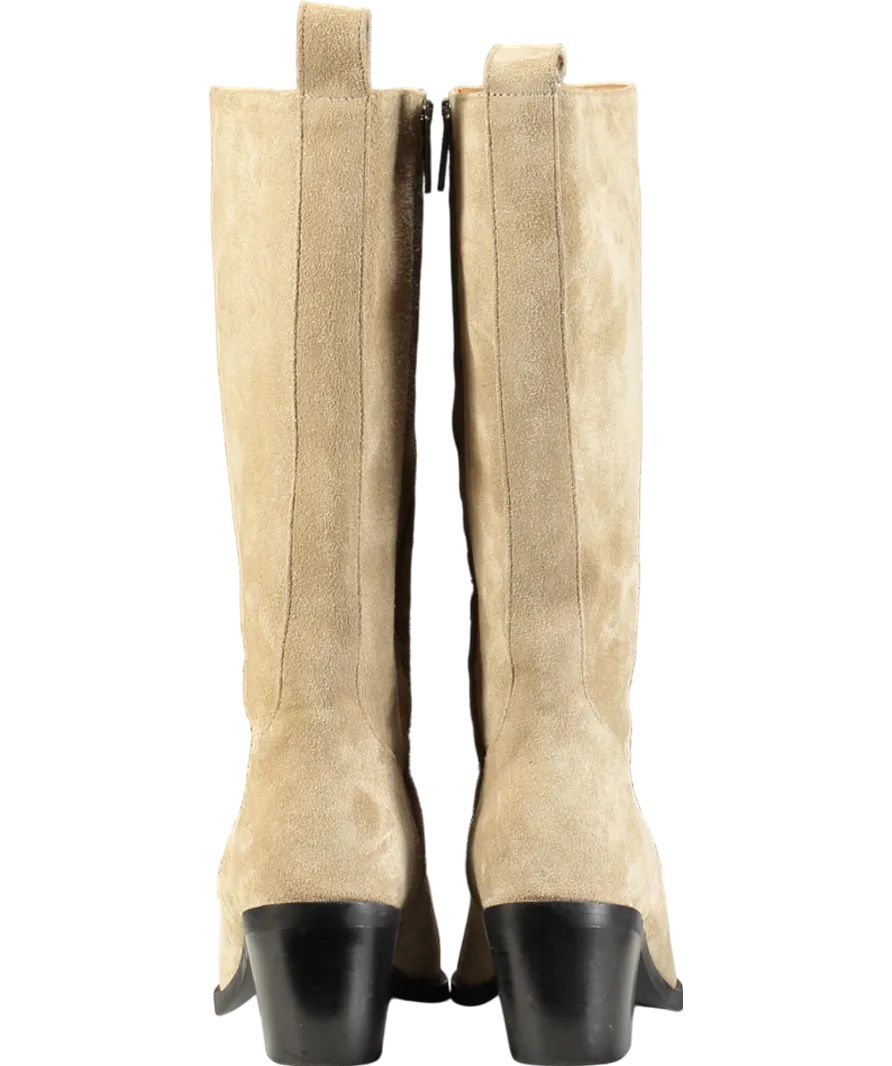 Flattered Beige Carla Suede Boots UK 5 EU 38
