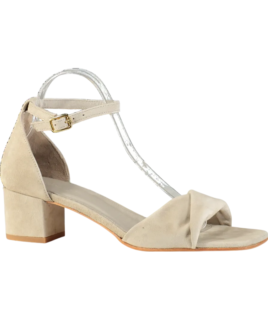 J McLaughlin Beige Krissa Suede Heel UK 8 EU 41 