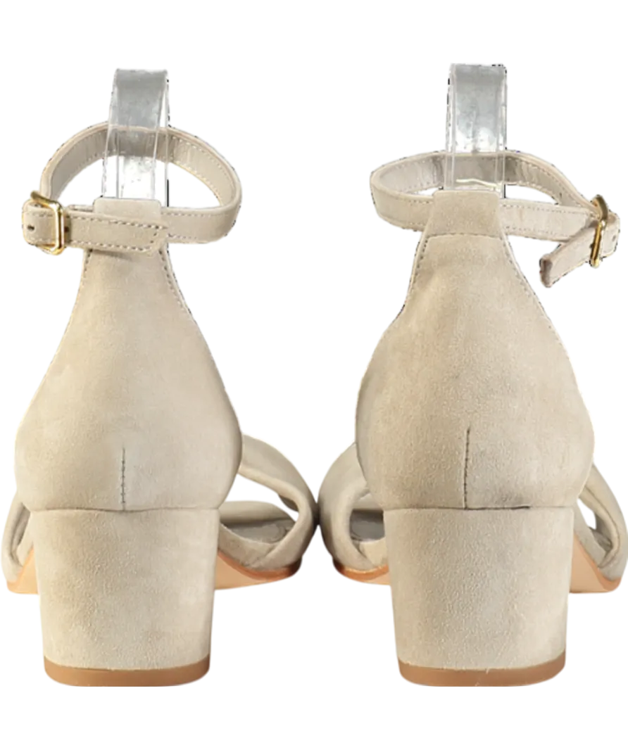 J McLaughlin Beige Krissa Suede Heel UK 8 EU 41 