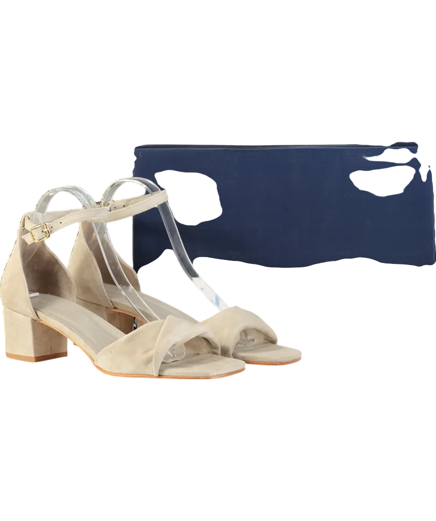 J McLaughlin Beige Krissa Suede Heel UK 8 EU 41 