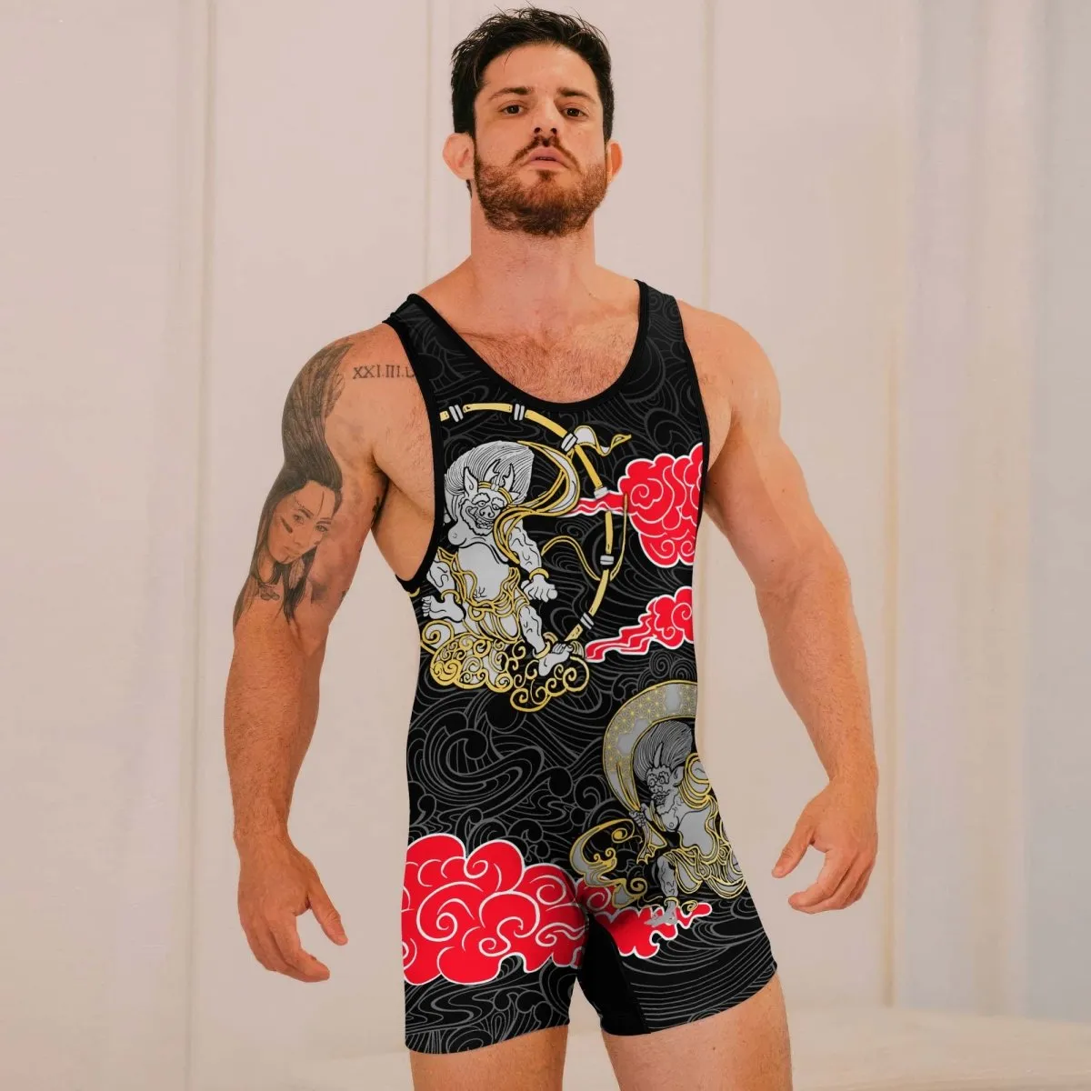 Japanese Raijin And Fujin Wrestling Singlets