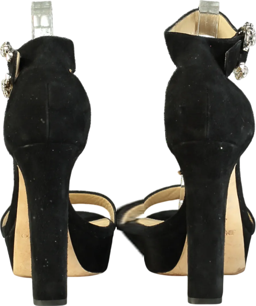 Jimmy Choo Black Mionne 120mm Platform Sandals UK 8 EU 41 
