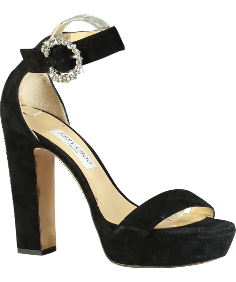 Jimmy Choo Black Mionne 120mm Platform Sandals UK 8 EU 41 