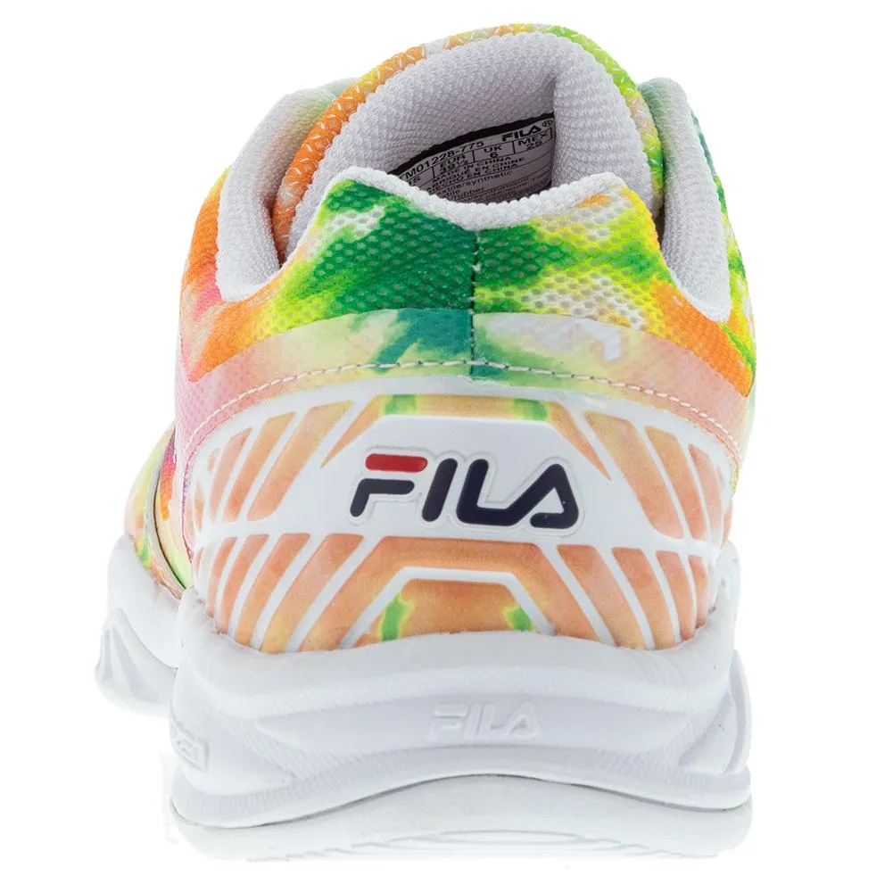 Juniors` Axilus 2 Tennis Shoes Tie Dye and White
