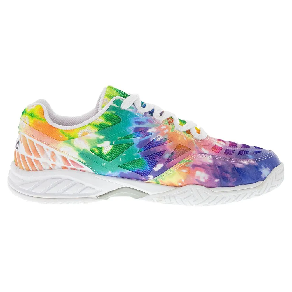 Juniors` Axilus 2 Tennis Shoes Tie Dye and White