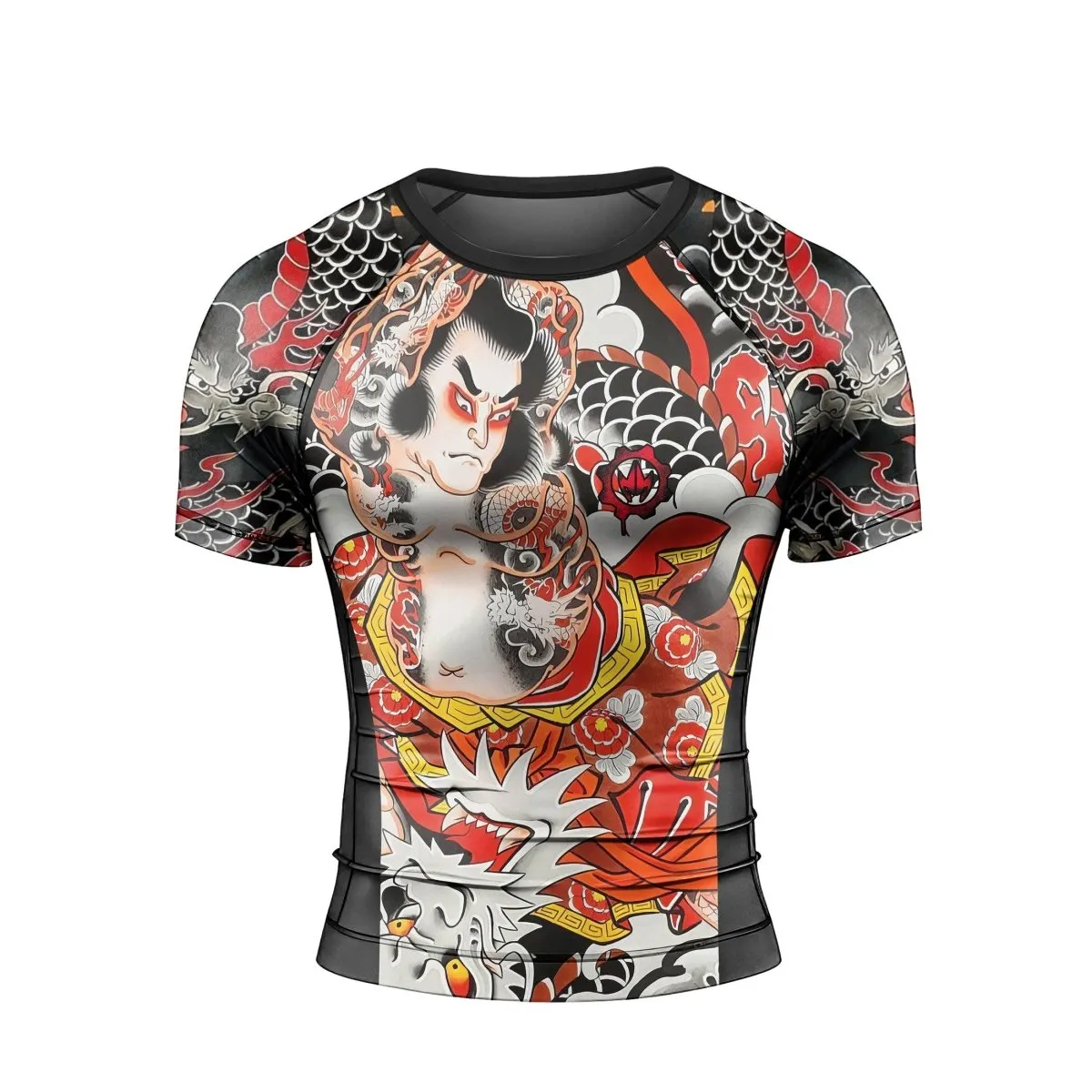 Kumonryu Shishin VS Tamatori Hime Men's Short Sleeve Rash Guard