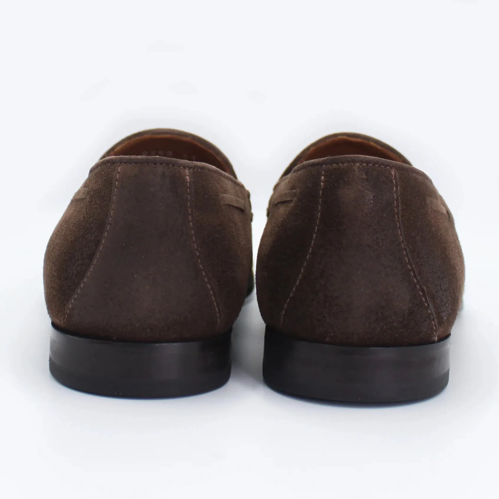 Men's Classic Suede Tasseled Moccasin in Noce Brown (AC283)