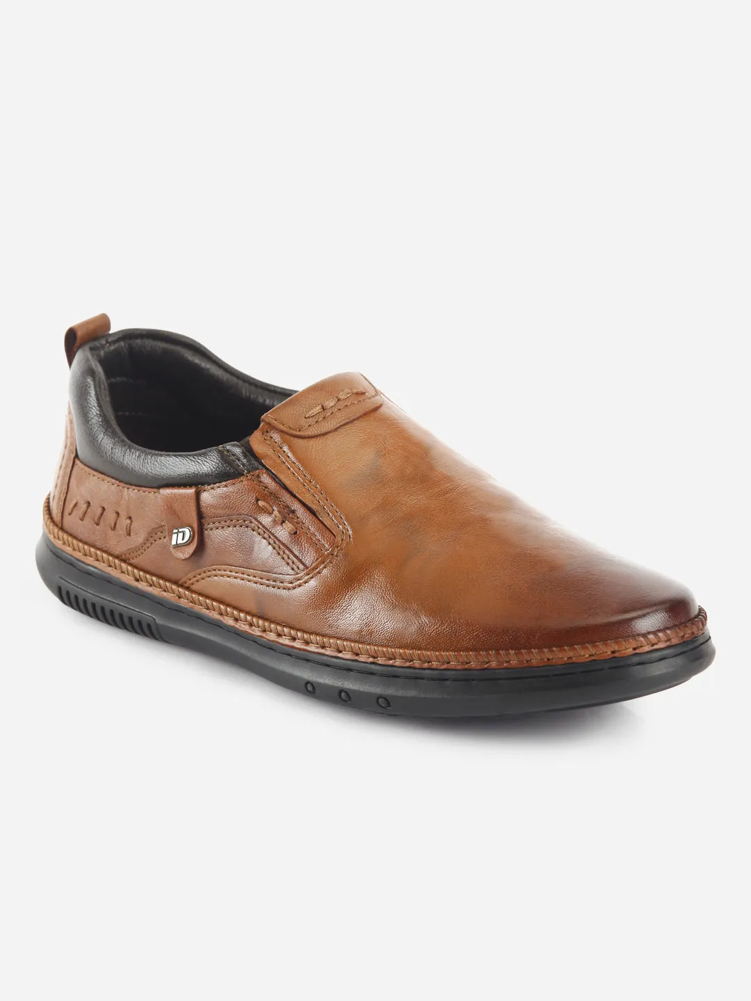 Men's Tan Dual Tone Comfort Slip On (ID1113)