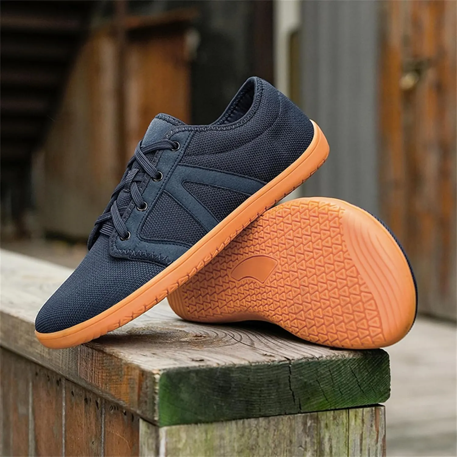 Men's Wide Minimalist Barefoot Shoes Walking Sneakers| Zero Drop Sole