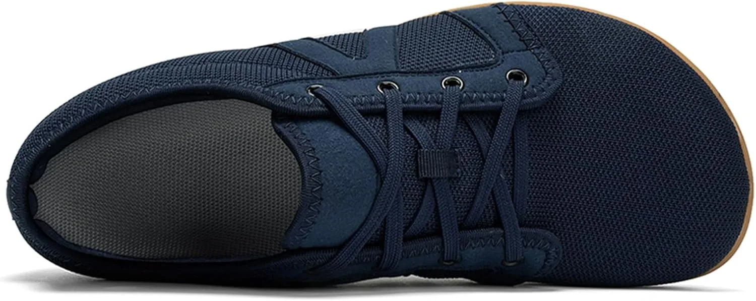 Men's Wide Minimalist Barefoot Shoes Walking Sneakers| Zero Drop Sole