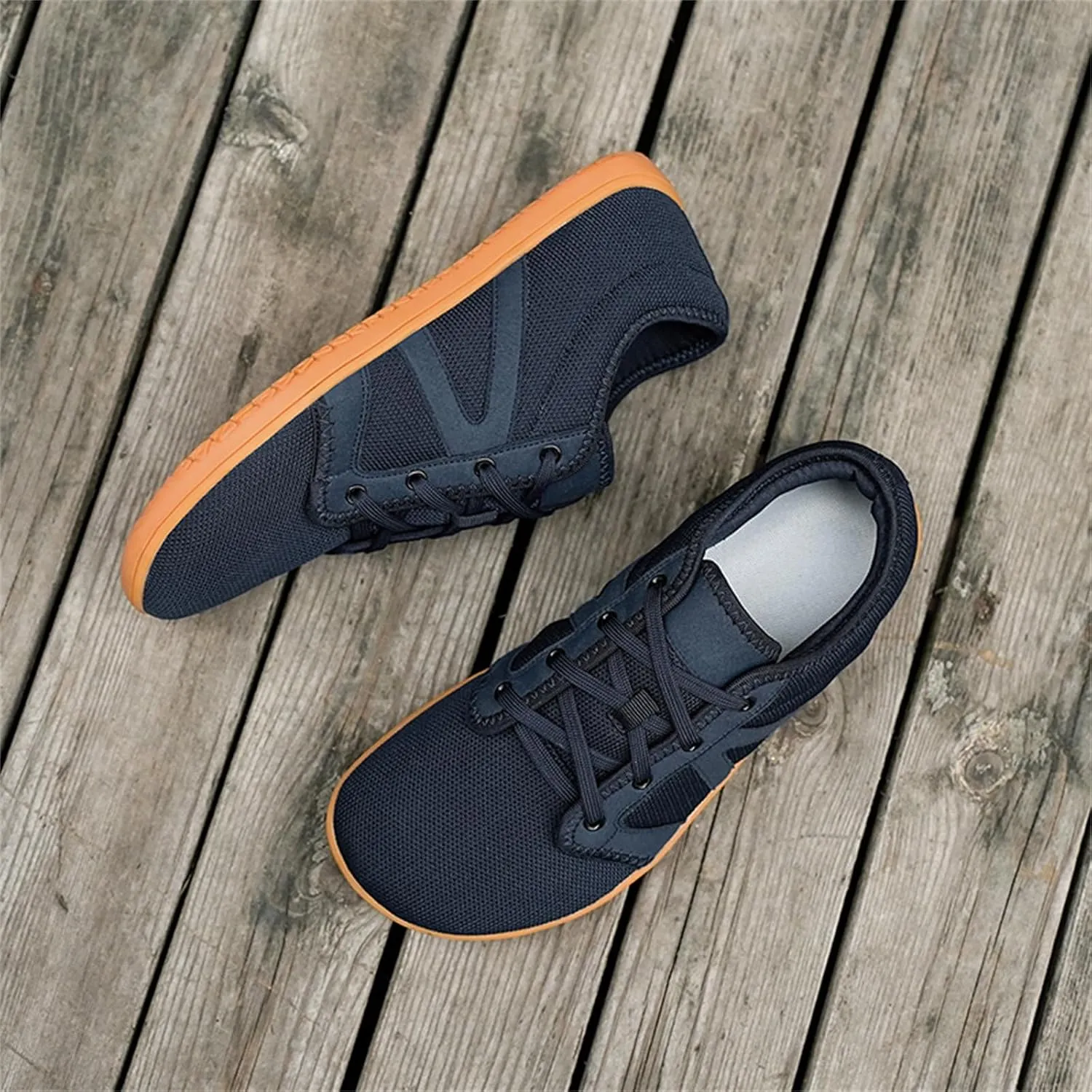 Men's Wide Minimalist Barefoot Shoes Walking Sneakers| Zero Drop Sole