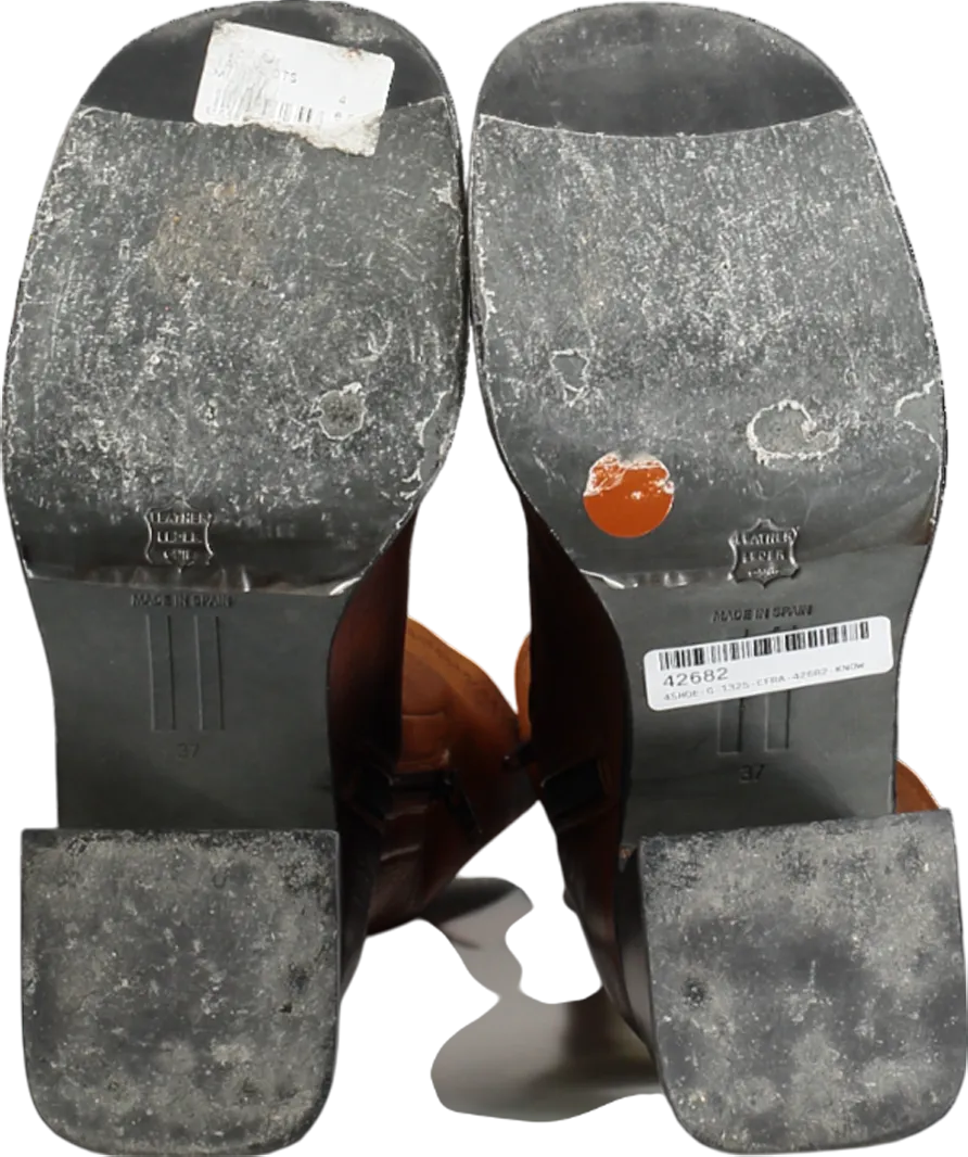 Miista Brown Yum Leather Boots UK 4 EU 37 