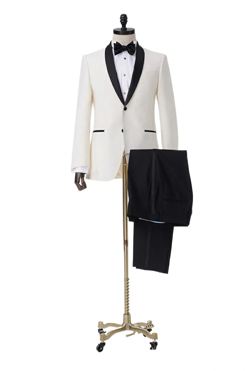 Monte Carlo Ivory Tuxedo Jacket