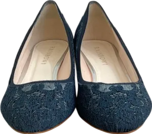Rainbow club Blue Bobbie - Ivory Satin & Luxury Lace Bridal/court Shoe UK 6 EU 39 