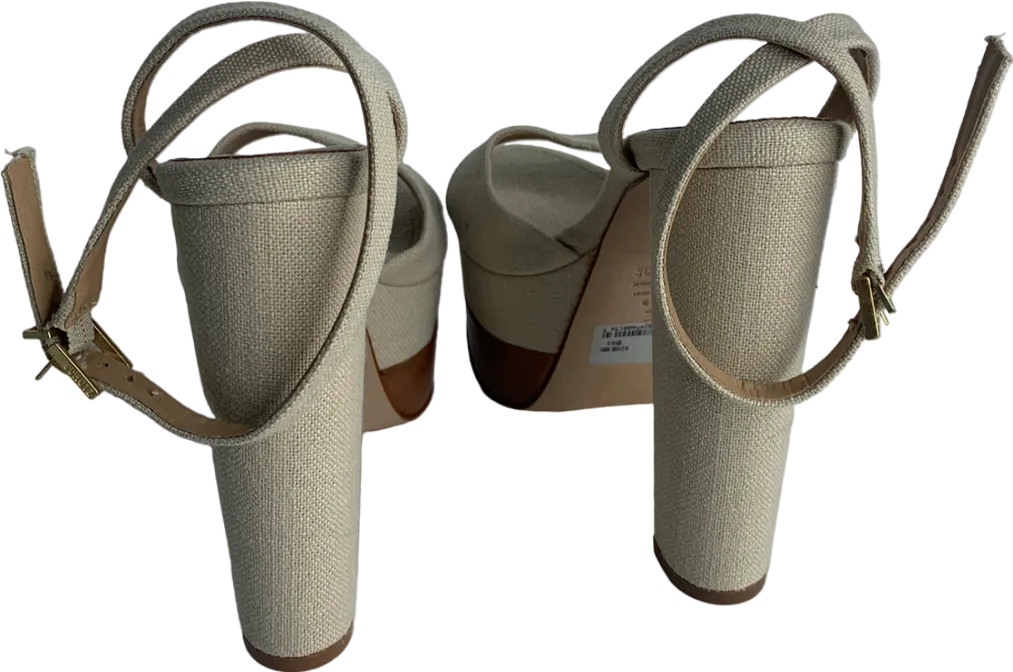 Schutz Beige Kaila Platform Heels UK 6.5 EU 39.5 