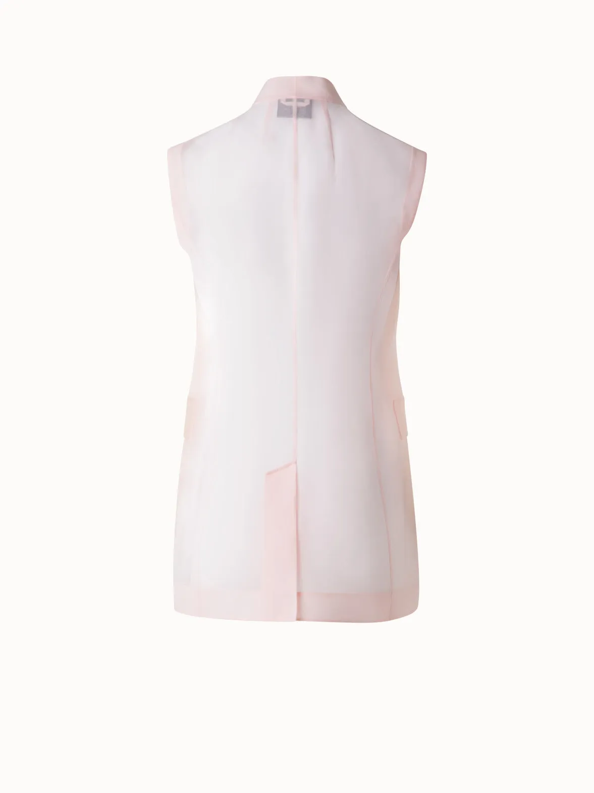 Sheer Silk Organza Gilet