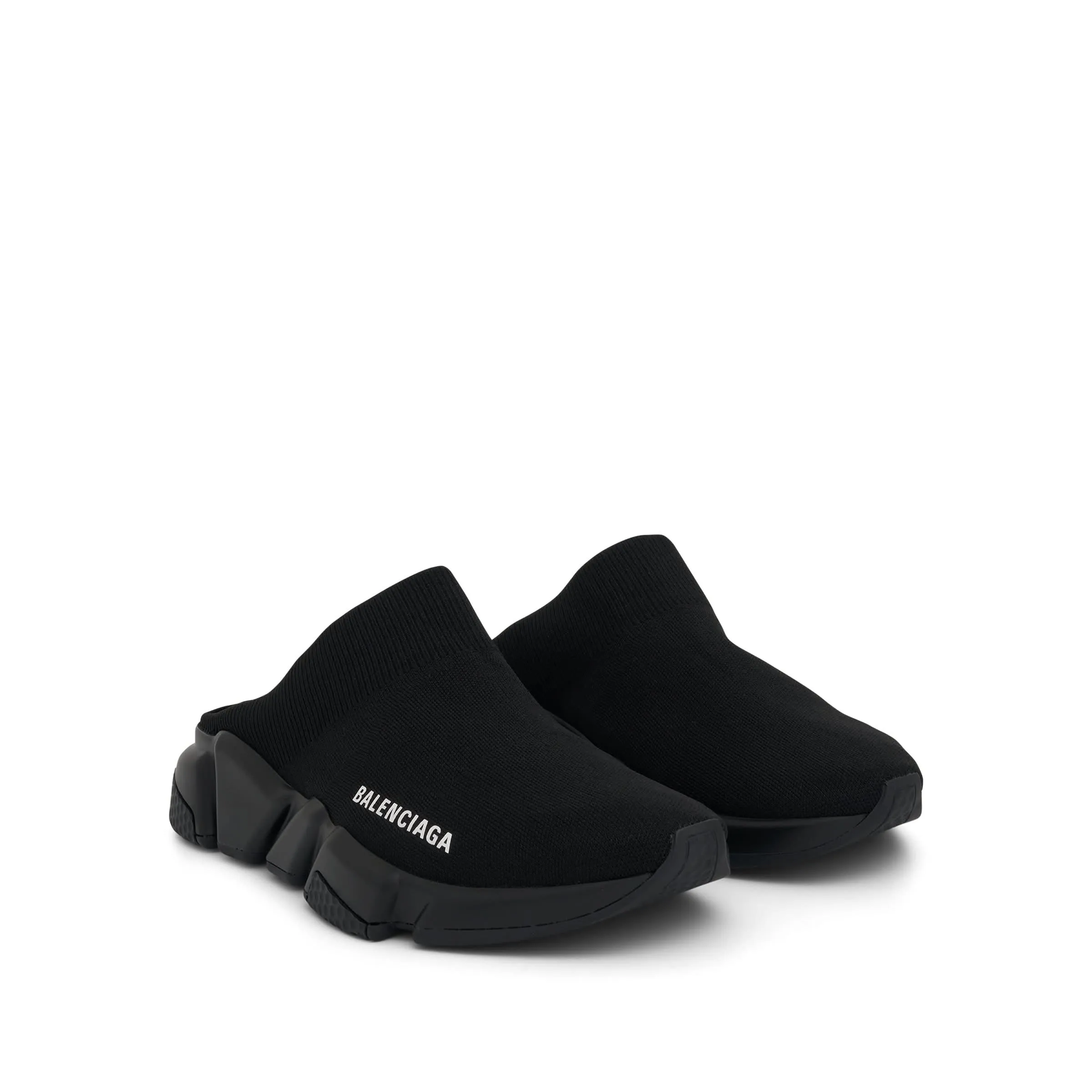 Speed Knit Mule in Black