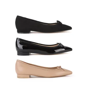 *UK size 2.5 - KAZY - beige leather, 1.5cm heels
