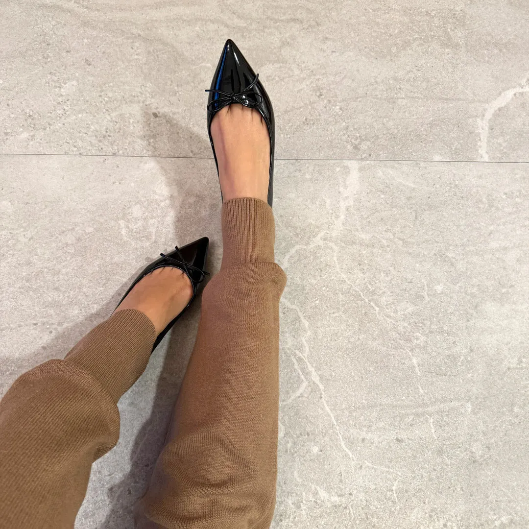 *UK size 2.5 - KAZY - beige leather, 1.5cm heels